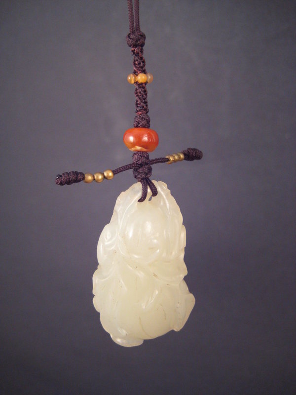 A Fine Jade Carving of A Pendant of 18th century