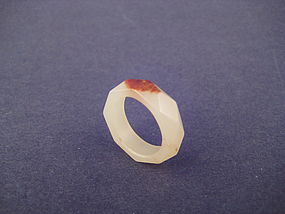 A Rare and Elegant Jade Ring of Qing Dynasty