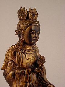 A Splendid Bronze Deity of Qing Dynasty