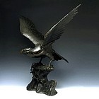 An Excellent bronze Sculpture of A Mantled Eagle