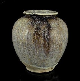 An Excavation Jar with Beautiful Suffusion, Tang Dy.
