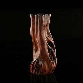 A Stylized Wood Incense Utensil Holder of Qing Dynasty