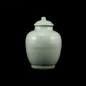 A White-Glazed Tea Caddy of Ming Dynasty