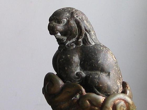 An Imposing Black-Marble Lion of Tang Dynasty