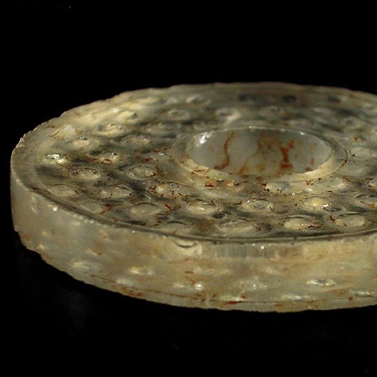 An Archaic Crystal Bi of Han Dynasty(206BC--)