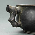 An Old Zitan Handled Cup of Qing Dynasty