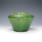 An Antique Green-Glazed Jar of Liao Dynasty, 907-1125