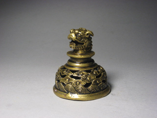 An Exquisite Bronze Carving Piece of Qing Dynasty