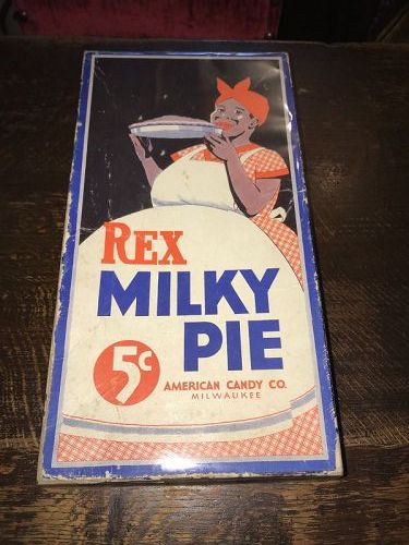 Black Americana Very Rare Rex Milky Pie Candy Box