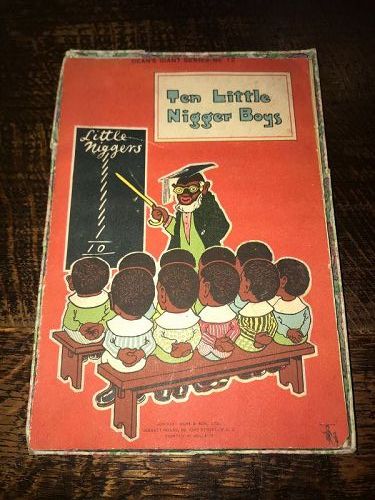Very Rare  Dean's Ten Little "Black Boys" Book and Puzzles