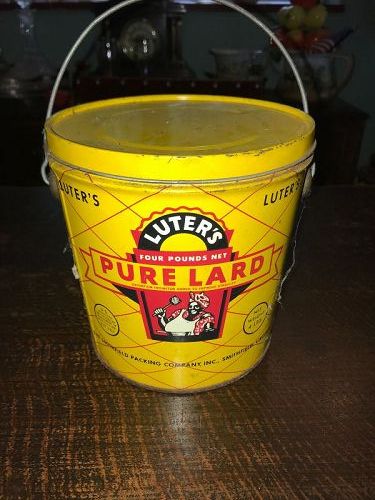 Luter's Pure Lard Tin Bucket