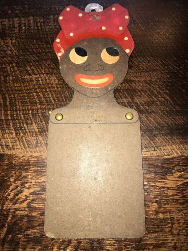Small Mammy Folk Art Wooden Board (To pin notes on)