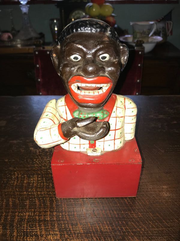 Rare Jolly Ni**er Mechanical Bank (item #1471960)