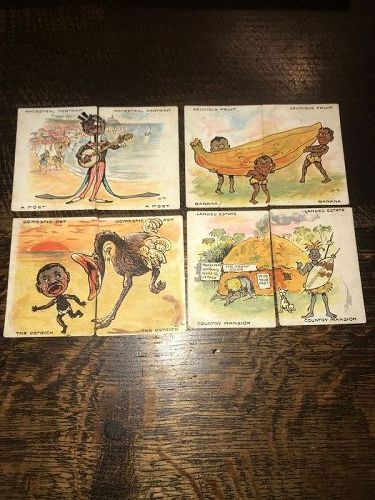 Early Card Game with Black Americana Cards