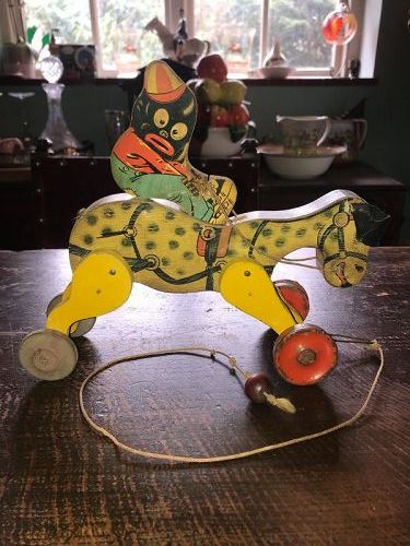 Early Black Americana Pull Toy