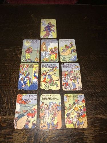 Set set of Ten Little Ni**er Snap Playing Cards