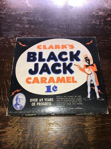 Clark's Black Jack Caramel Candy Box
