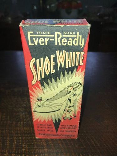 "Ever Ready" Shoe White Polish Box and Bottle