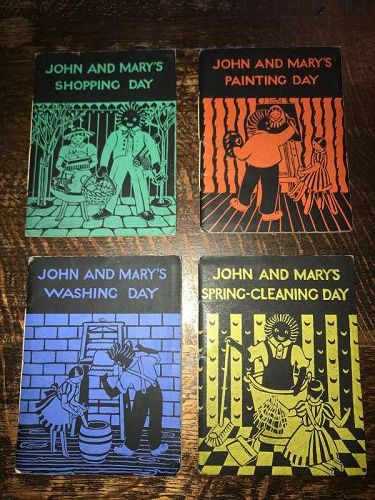 Lot of 4 John and Mary's "Day Outs" Golly Books