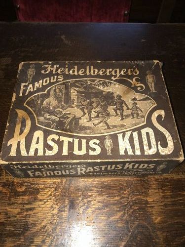 Rare Large Rastus Kids Candy Box