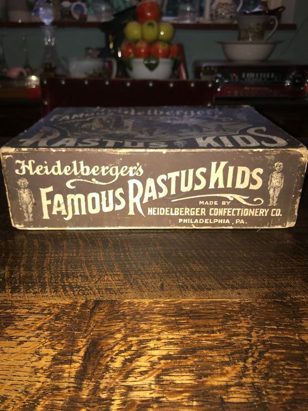 Rare Large Rastus Kids Candy Box
