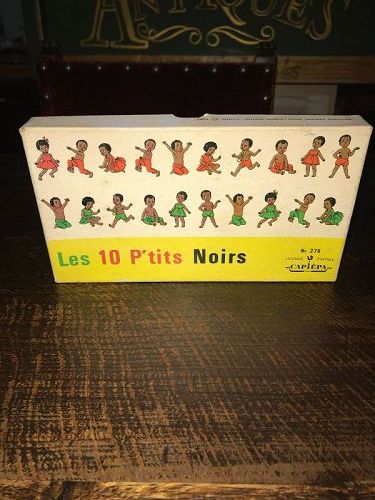 French Ten Little Black Boys Card Game (Les 10 Petits Noirs)