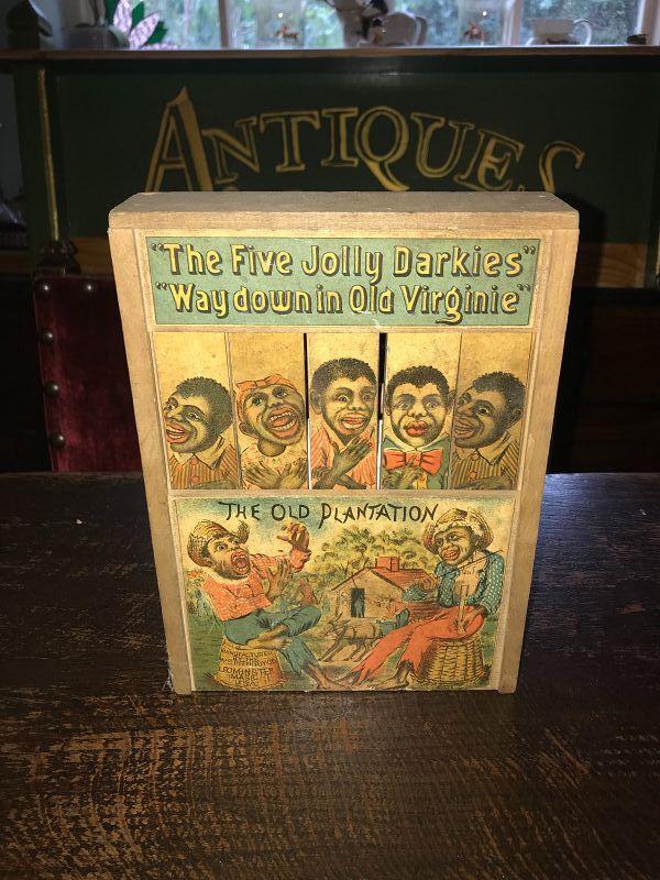 Early The Five Jolly Darkies Crank Toy