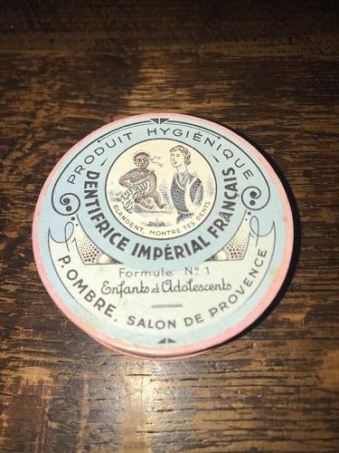 Early French Toothpaste Box Dentifrice
