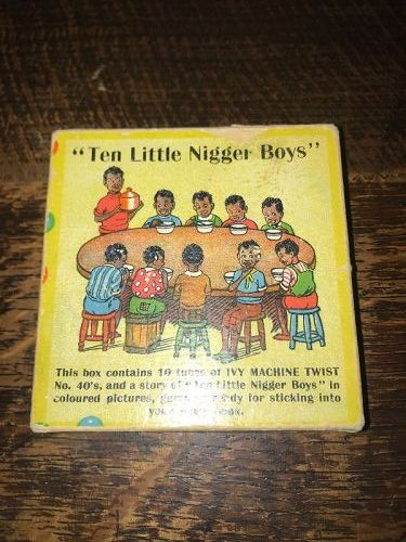 Superb Ten Little Ni**er Boys Box complete with Threads