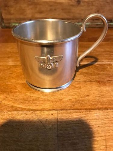 Bruckmann Silver 'Alpaka' Cup from Hermann Goring's Dining Wagon 241