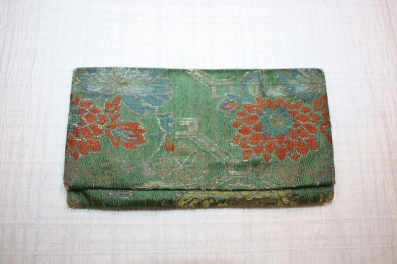 Meiji era from Edo Silk Nishijin textile Small case