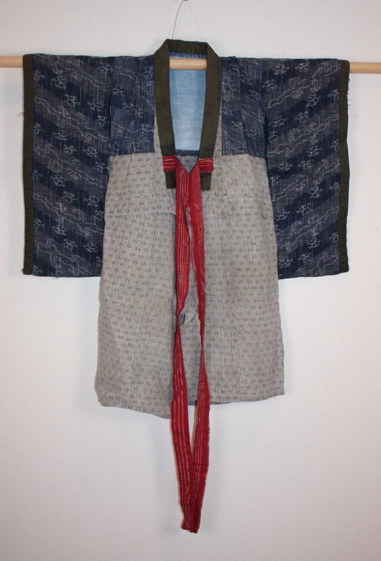 Edo kasuri child kimono echigo-jyofu Rare