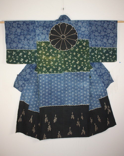Edo dangawari katazome & tsutsugaki cotton katsugi