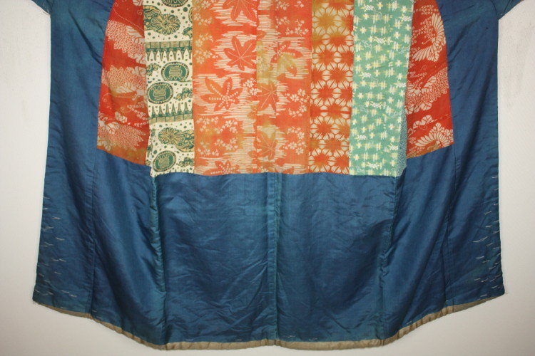 Japanese Edo era silk of the patchwork yosegire jyuban