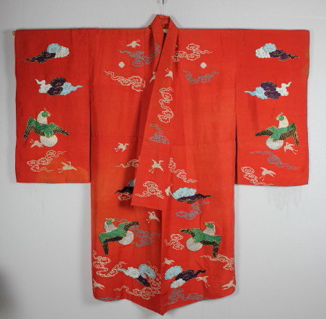 Japanese edo impressive kabuki Costume textile
