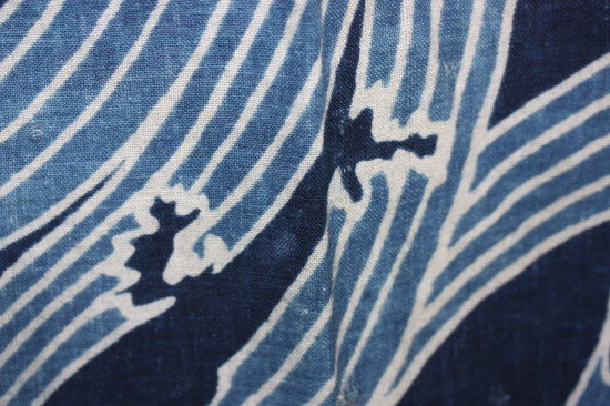 Meiji Indigo dye tsutsugaki furoshiki tabane-noshi