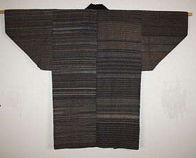 Japanese meiji zanshi weave noragi hanten textile