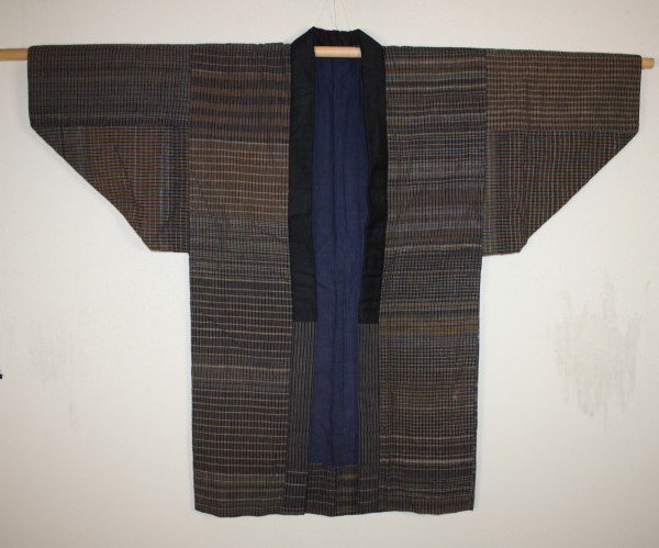 Japanese meiji zanshi weave noragi hanten textile