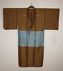 Edo Noshime hira-ori silk-kasuri samurai kimono textile