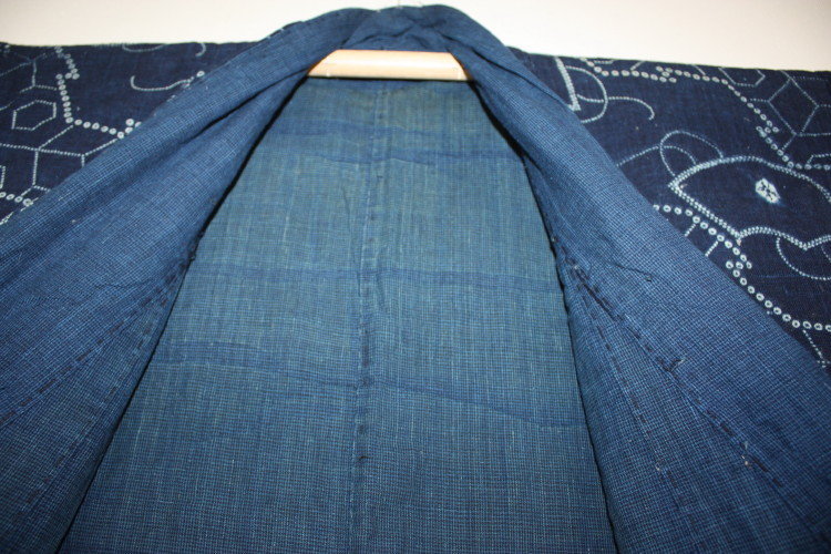 Edo Indigo dye cotton shibori &amp; katazome yogi textile