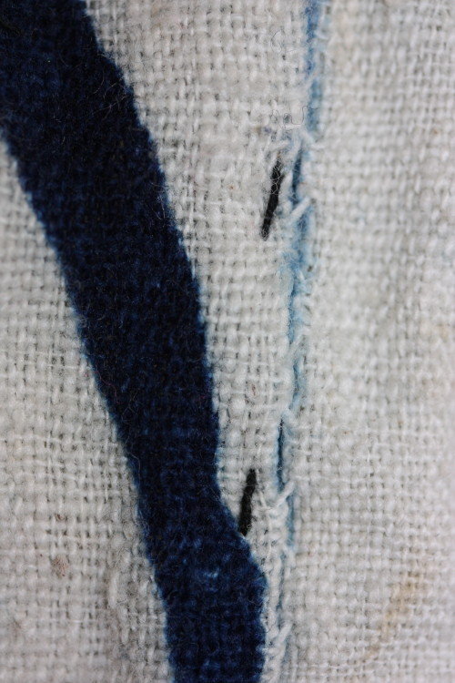 Edo Indigo dye cotton tsutsugaki furoshiki textile