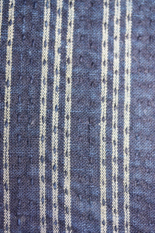 Meiji Indigo dye cotton syonai-sashiko noragi textile