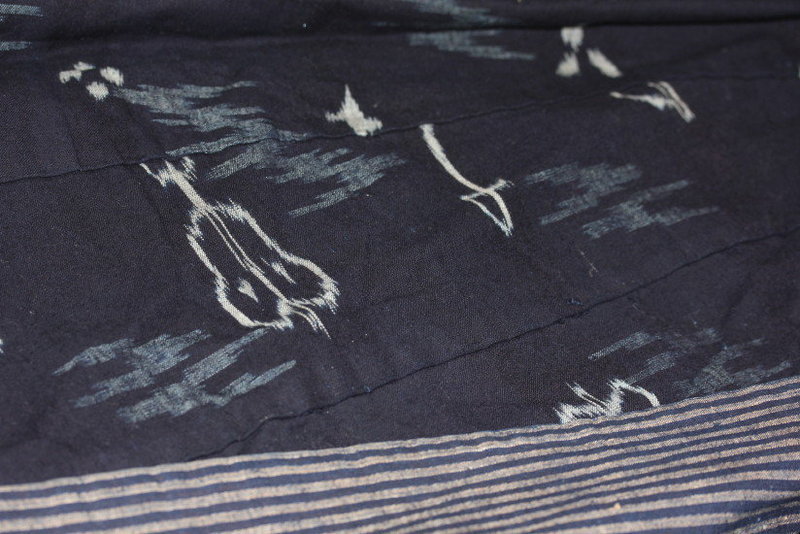 Edo Indigo dye high-quality Kasuri Cotton Kappa textile