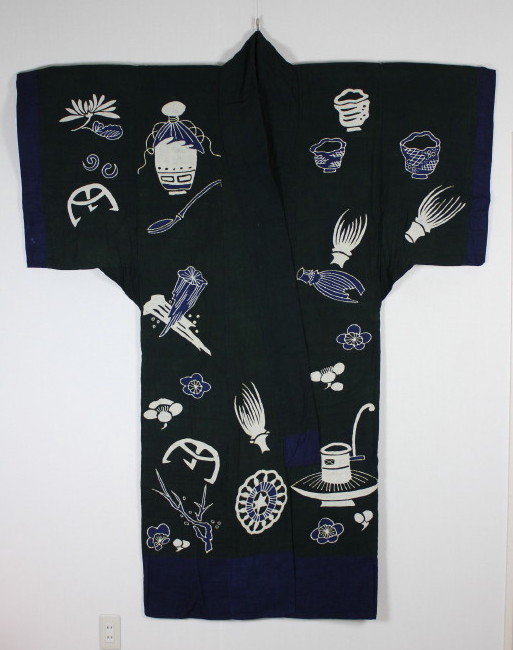 Edo Indigo Cotton Amazing Chadougu Tsutsugaki Yogi
