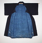 Indigo dye & tsutsugak jyofu samurai dotyugi long coat