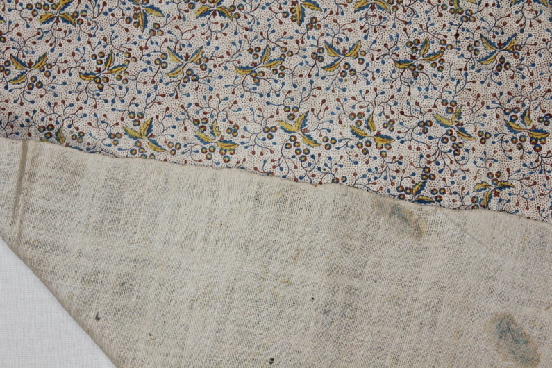 Edo Sakai-Sarasa Katazome Cotton Hand-spun Thick Old fabric