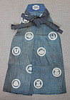 Meiji Cotton Kyogen Hakama Indigo Katazome Child Rare