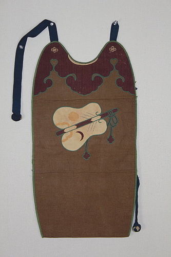 Edo Samurai breastplate Cotton Silk Applique Gunbai pattern.