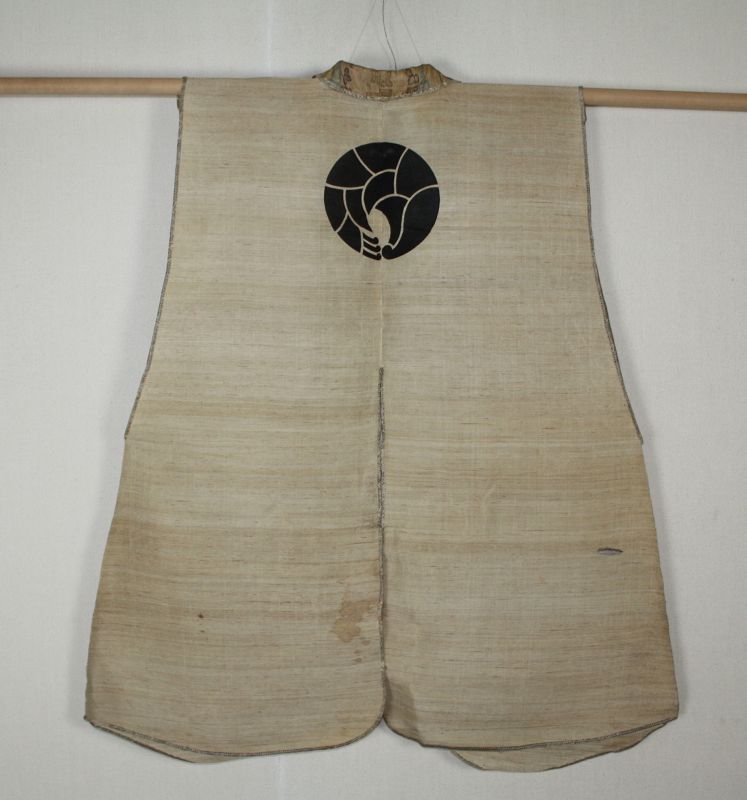Japanese antique edo piriod samurai Jinbaori kuzu-fu cloth textile