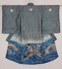 Edo Silk Tsutsugaki Children's kimono Bold move Carp